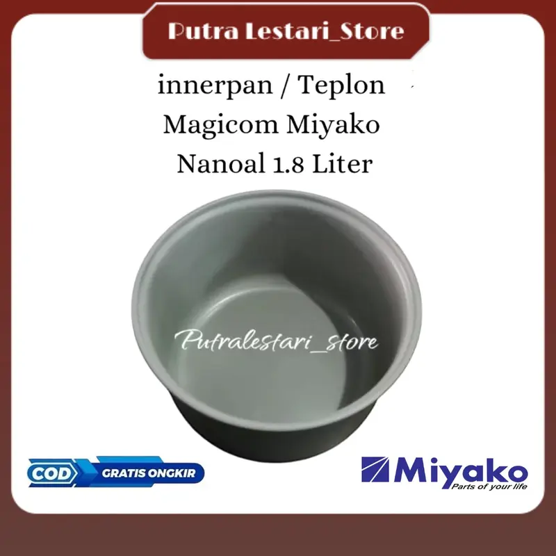 Inner Pan / Teplon Magic com Miyako Nanoal uk 1.8 Lt | 100% Original Miyako 0