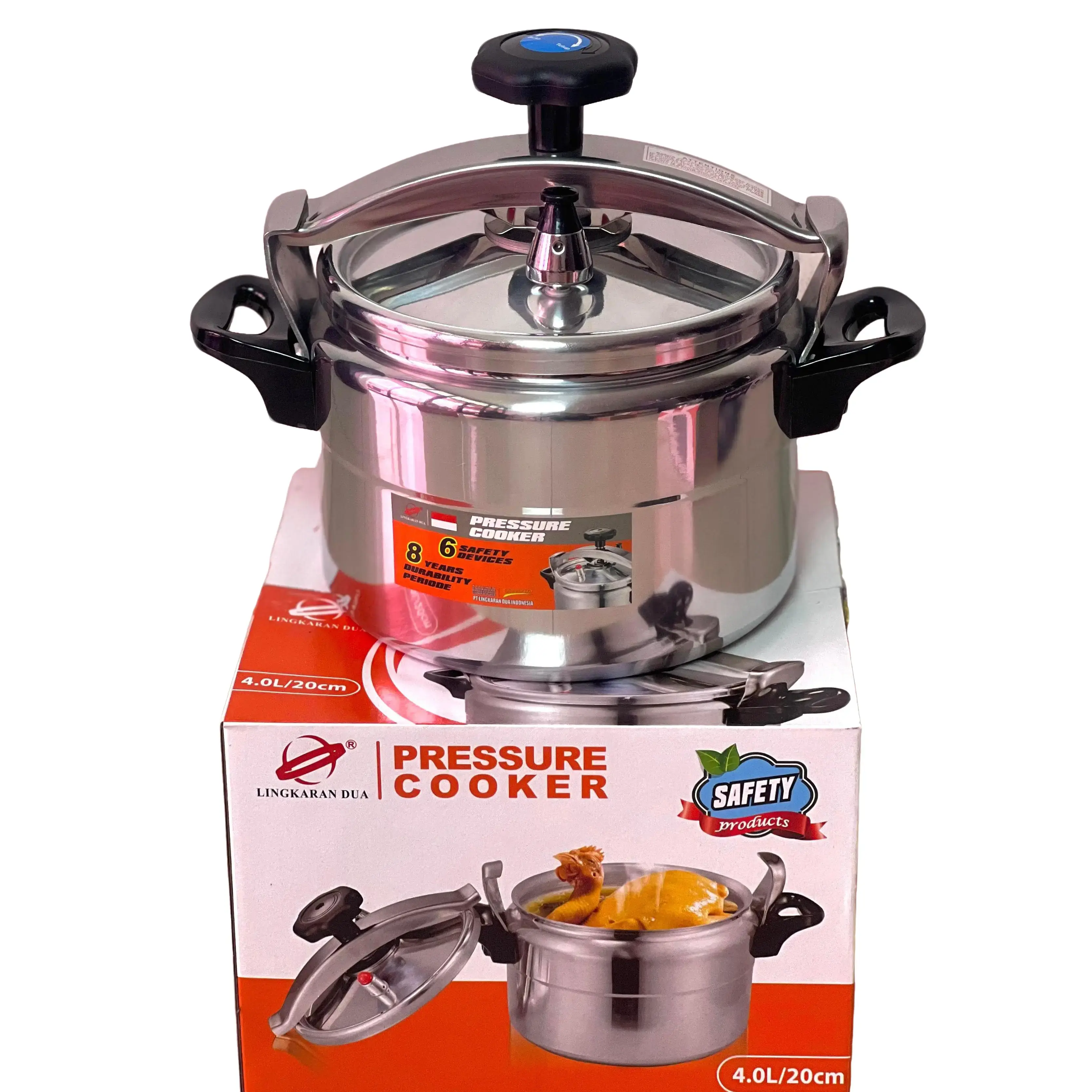 Panci Presto 4 Liter Murah Presto Daging Alumunium Stainless Bagus Dan Tebal Pelunak Daging Aluminium Masak tahan karat pressure cooker gagang plastik