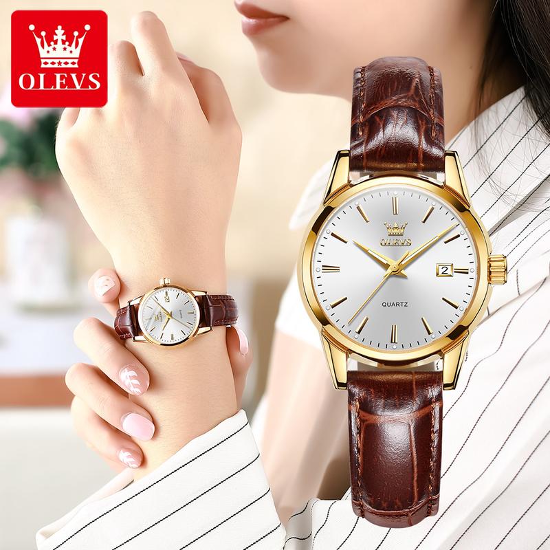 OLEVS #6898 Fashion Casual Women Quartz Watch Waterproof Watch Top Brand Luxury Simple Business Sports Wristwatches For Ladies Girls Students Female Gift 1