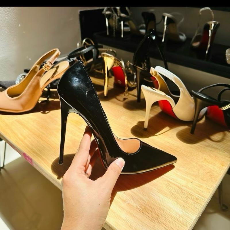 GÓT XINH - Giày cao gót nữ bít mũi nhọn da bóng- pump cổ điển cao 7 - 12 phân đi chơi học sang chảnh D Shoes dép sandal guốc Jean Nhung giay cao got call catwalk hyuna heels hoa giày sandal