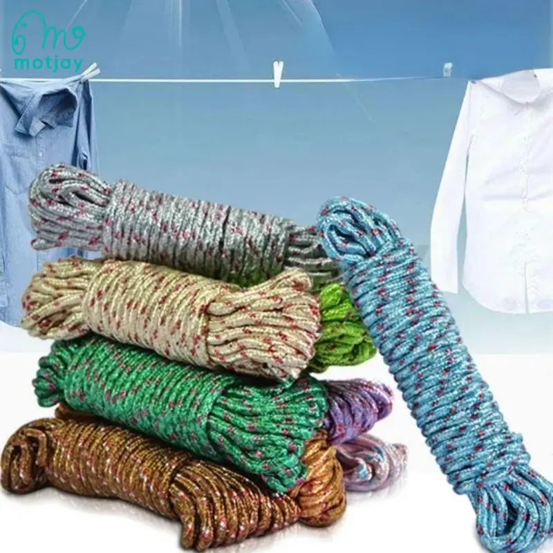 Tali Tambang pengikat serbaguna /Tali Jemuran anti slip polyester rope nylon panjang 10 meter /tali pengikat barang di motor