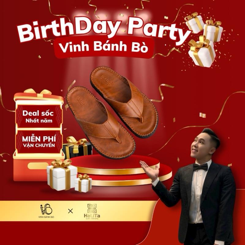 [DocTor Kẹp Vip x VinhBanhBo] Dép Nam HaLiTa Da Bò Vân Chống Thấm Nước Đế Bằng Nhẹ Có Răng Cưa Chống Trơn Trượt Cao Su .