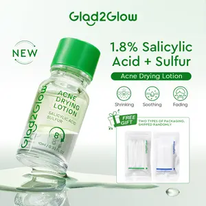 [Bpom] Glad2Glow Acne Drying Lotion Kit Wajah Anti acne jerawat Mencerahkan dull skin sensitif serum membantu mencerahkan clean melembutkan Acid Glycolic Kotoran Lactic Mengelupas Muka Pencerah Niacinamide Essence