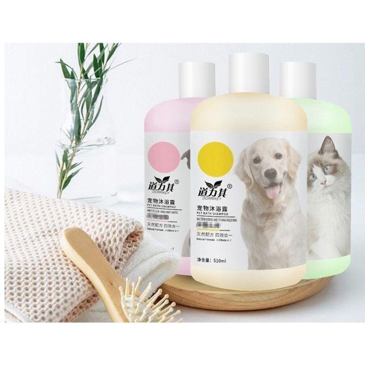 Sữa tắm chó mèo DORRIKEY khử mùi, lưu hương lâu 510ml - Phụ kiện pet shop