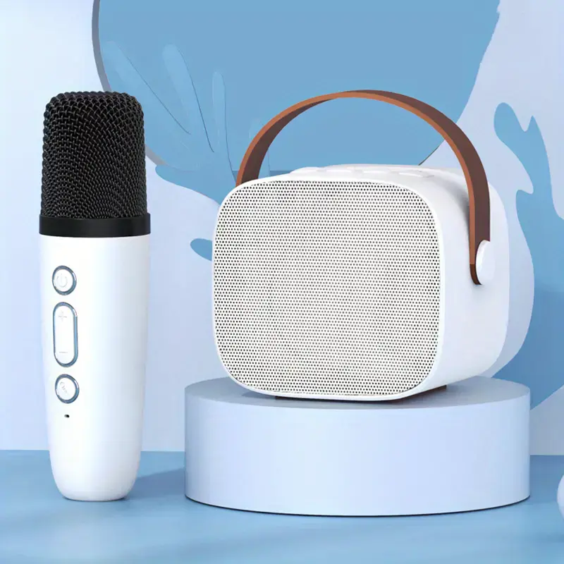 Loa Karaoke Mini, D20, Cho Máy Chiếu Và Điện Thoại Di Động, Loa Không Dây Cầm Tay Mini, Hỗ Trợ Bluetooth 5.0, Thiết Kế Nhỏ Gọn Củ Loa Nghe Nhạc 6