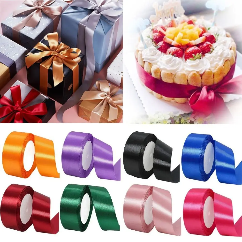 Ruy Băng Lụa, Bền, Màu Tối, 22 Mét, 4cm, Lụa Sáng Bóng, Ruy Băng Thủ Công, Nơ, Tự Làm, Gói Quà, Chất Liệu Polyester, Thích Hợp Để Đồ Trang Trí Tiệc Cưới