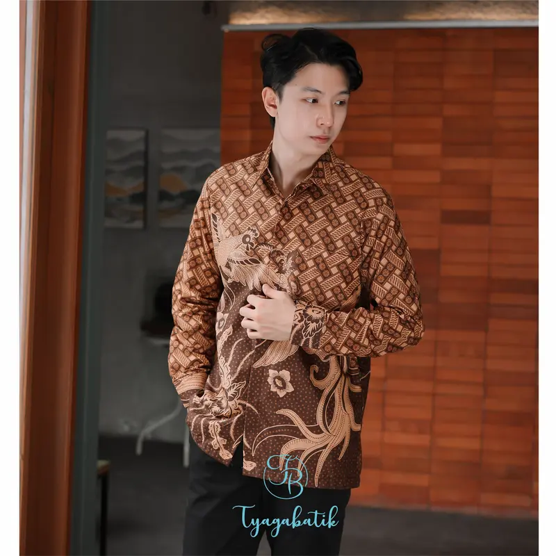 Kemeja Batik Slimfit Lapis Furing Premium 1159 Tyaga Batik 1