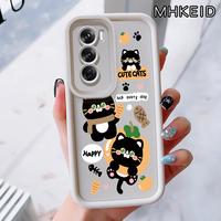 Gambar MHKEID Casing Hp untuk OPPO Reno 12 5G Reno 12 Pro 5G Reno 12F 4G Reno 12F 5G Reno 11 5G Reno 10 5G Reno 10 Pro 5G Case Pola Kucing kartun Kasing Anti-Sidik Jari Silikon Kasus Lembut Casing - Gaya1, OPPO Reno 12 5G dari MHKEID MALL Kab. Tangerang 4 Tokopedia