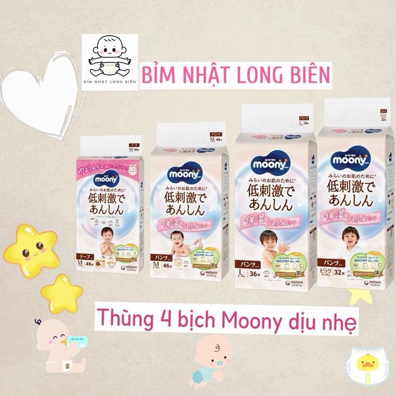Thùng 4 bịch Moony Dịu Nhẹ Nhập Khẩu chính hãng Diana Unicharm Việt Nam đủ size…
