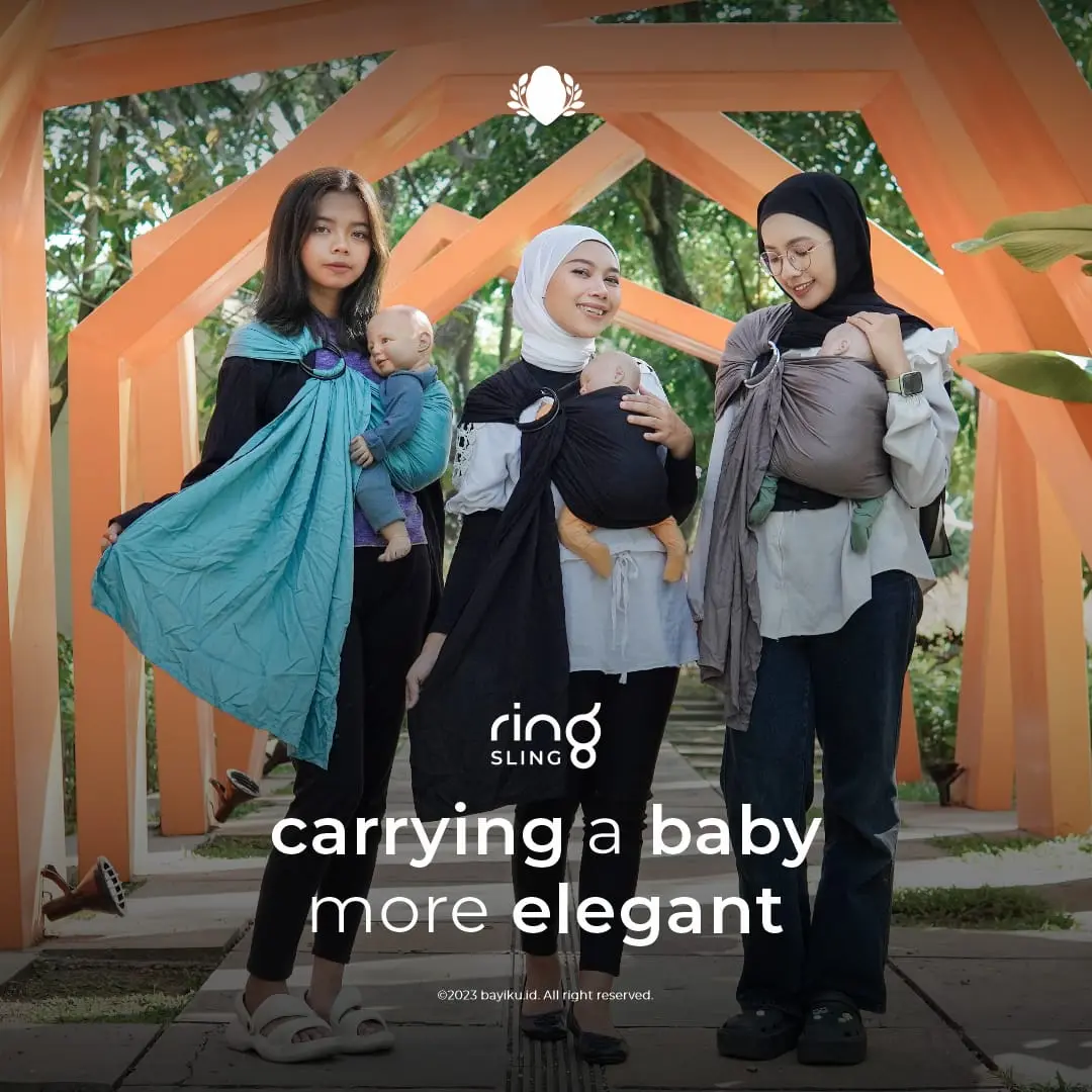 RINGSLING BAYIKUID - GENDONGAN ERGONOMIS - GENDONGAN RING ALUMINIUM TANPA CELAH