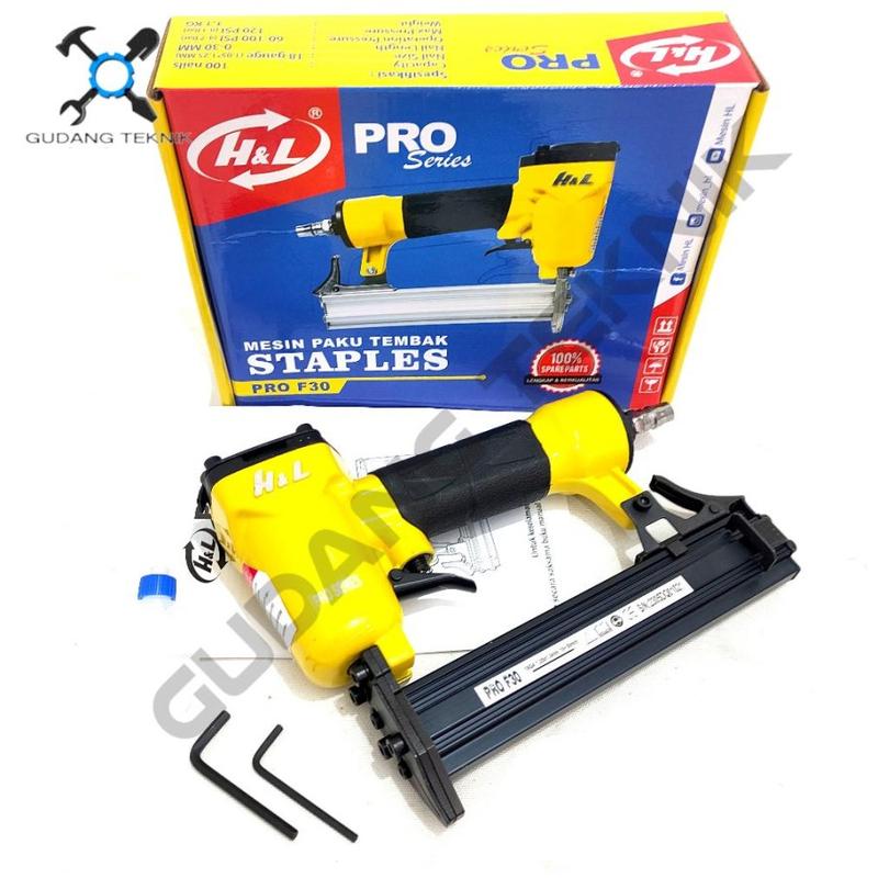 H&L Pro F 30 Air Nailer Staples paku tembak Mesin Paku Tembak Angin MURAH!! 4