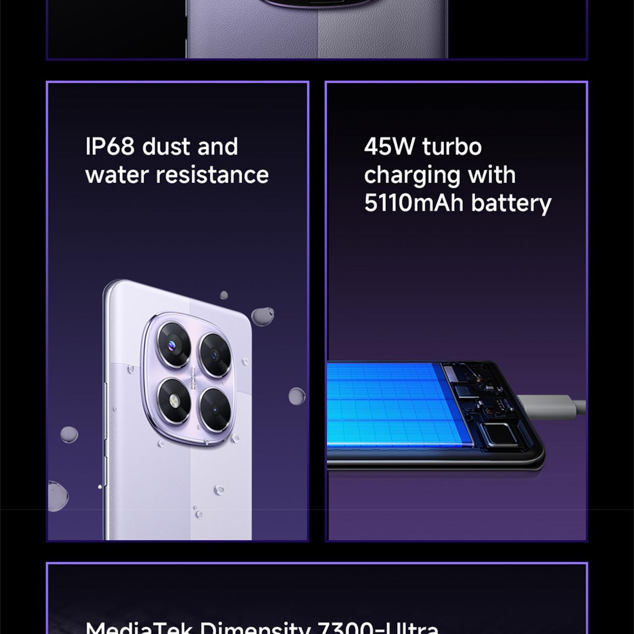 Xiaomi Redmi Note 14 Pro 5G | 200MP OIS Pro-grade AI Camera System | IP68* Dust and Water Resistant | MediaTek Dimensity 7300-Ultra | Corning Gorilla Glass Victus 2 [Official Store]