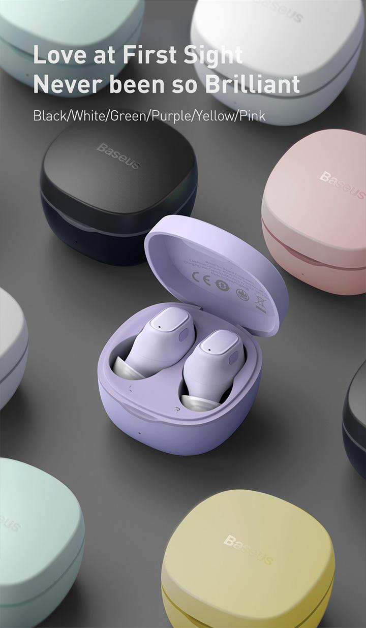 Product Introduction of Baseus Encok WM01 True Wireless Bluetooth Earphone Pengurangan Kebisingan Tahan Air Mini Earbuds TWS Headphones Biru 33