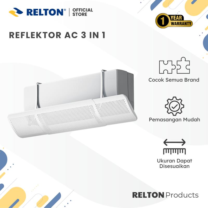 RELTON Penghalang Angin AC / Reflektor AC / Talang AC 3 in 1 - Shop ...