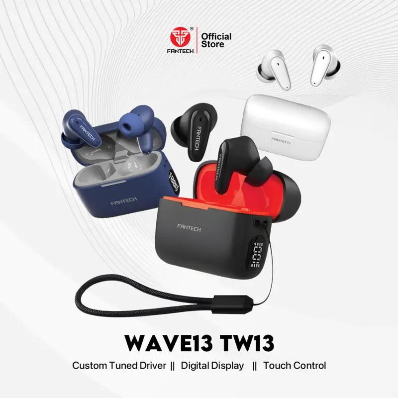 Fantech Life True Wireless Earphone TWS Wave TW13 Bluetooth 5.3 Earbuds, Suara Jernih & Koneksi Stabil 1