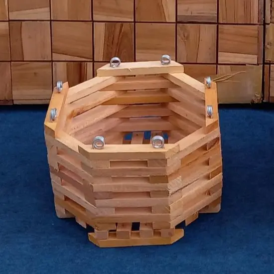 Pot Kayu Anggrek Ukuran 18cm/Pot Kayu Natural/Pot Kayu 3