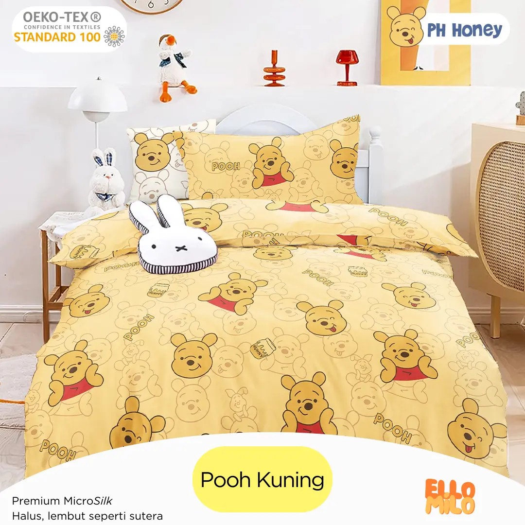 Sprei Set PH (TANPA BED COVER) | Katun Microsilk Star Collection | 90x200 100x200 120x200 140x200 160x200 180x200 200x200 | FREE karet anti geser | King size Queen Size Single Size