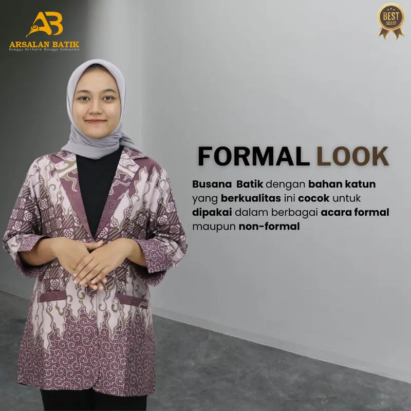Blazer Batik Katun Premium 5