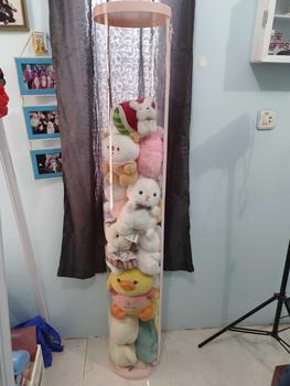 Product Review of [COD] Tidy Tribe Hadiah Doll Storage Bucket Gaya Ritsleting Transparan Tabung Storage Boneka Dengan Penutup 90/120/150CM Penyelenggara Berkapasitas Besar Dudukan Doneka from M**a 1