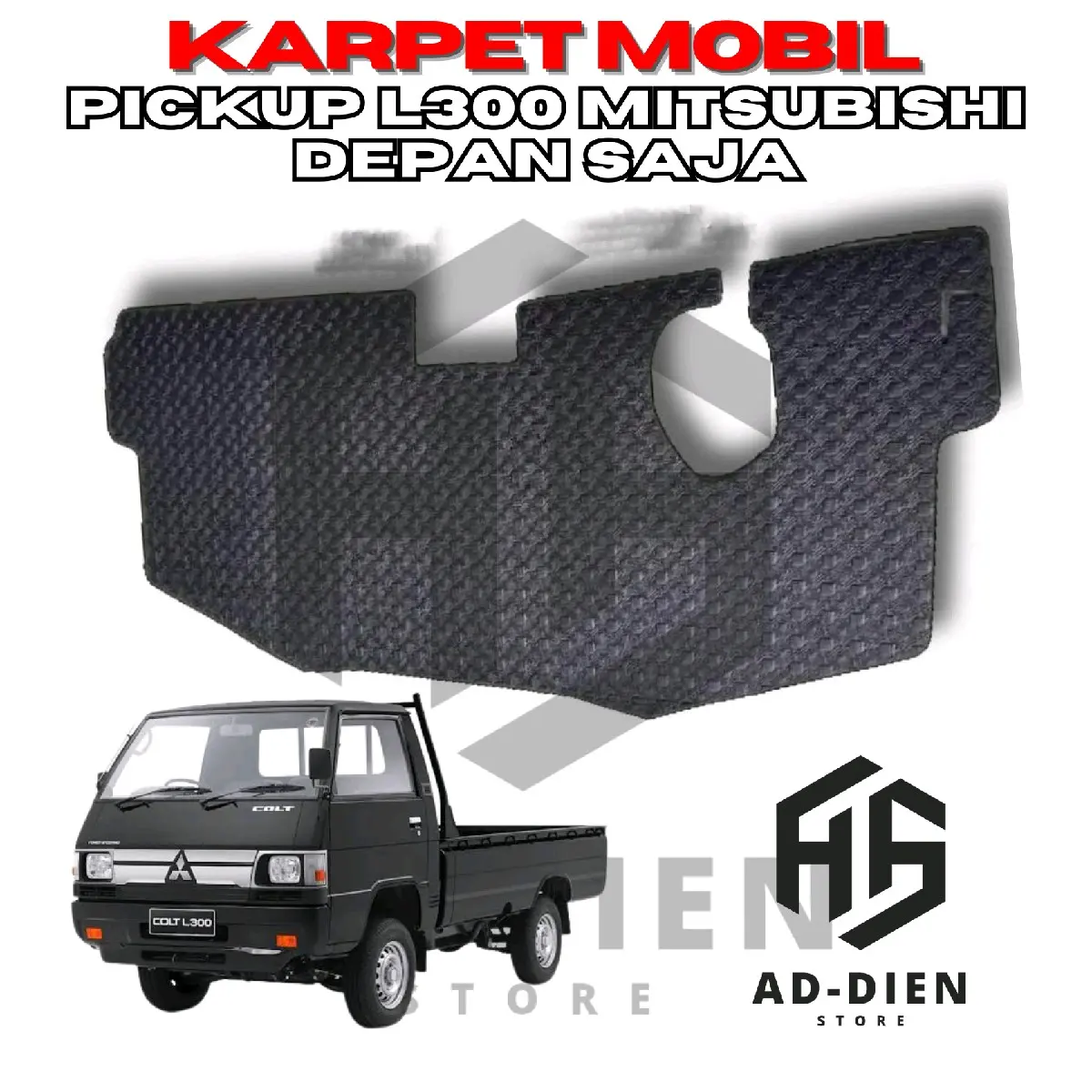 KARPET PICKUP MITSUBISHI L300 DEPAN ALAS KAKI CAR MAT Karet