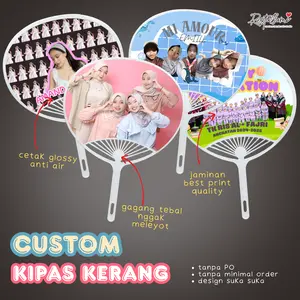 Kipas Tangan Custom | Kipas Kerang Custom Suka Suka