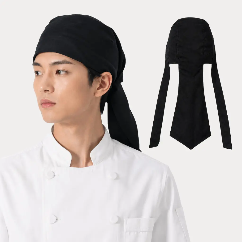Topi Chef Minimalis Unisex Adjustable Peci Jepang Kopiah Oka Velcro dan Bajak Laut