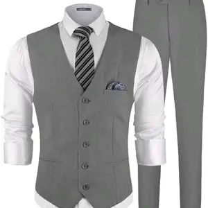 Setelan Rompi+Celana Pria, Rompi pria, Setelan Pria, Setelan Rompi, Rompi Formal Pria Slim Fit