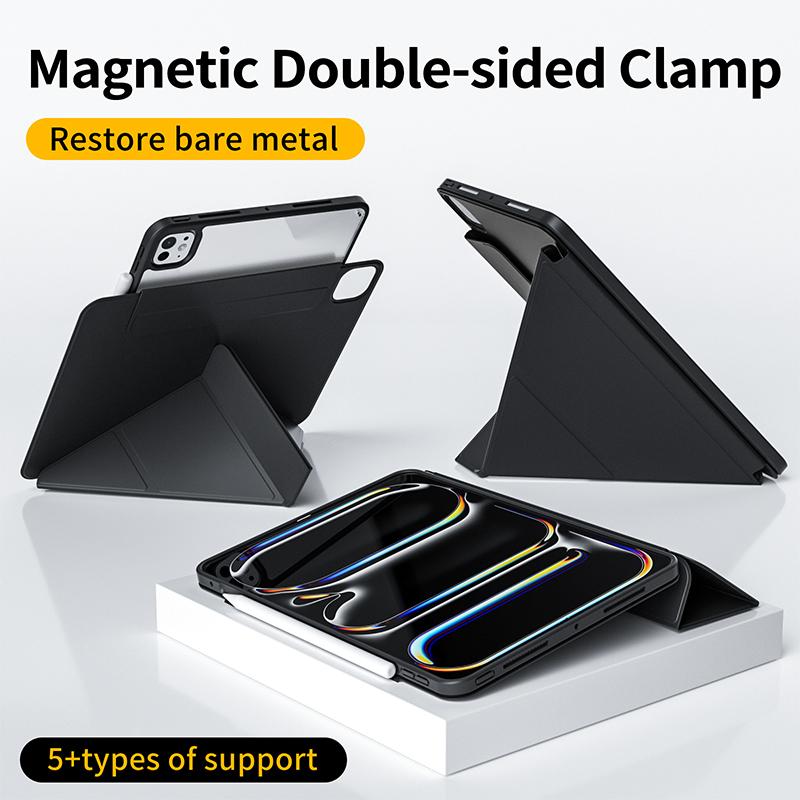 Ốp iPad RBP, Thiết Kế 2 Trong 1, Có Thể Tháo Rời Và Có Thể Xoay 720 °, Hấp Thụ Từ Tính, Tương Thích Với iPad Air 2024, 13 Inch, Air 4th, Air 5th, iPad M4, 11 Inch, Pro 12.9 Inch, 2020, 2021, 2022, 2024, iPad 7th, 8th, 9th Gen, iPad 10th Gen, Ốp Lưng