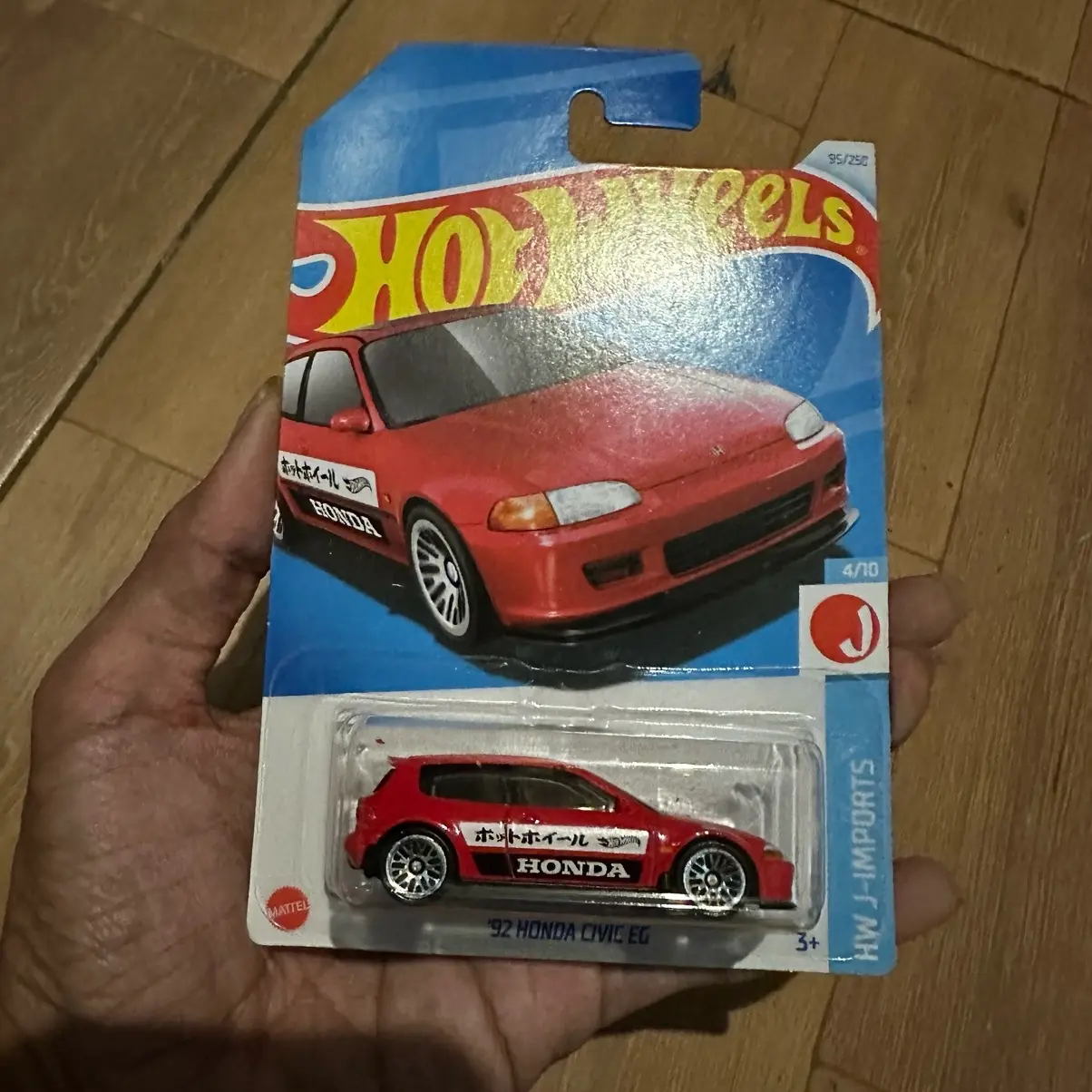 Hot Wheels 92 HONDA CIVIC EG MERAH RED 2024