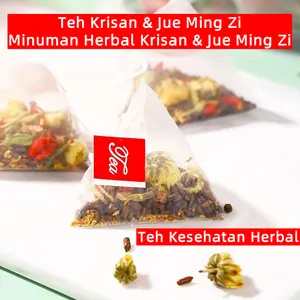 Teh Kesehatan Herbal – Teh Krisan & Biji Cassia, Kombinasi Teh Herbal Burdock, Goji & Biji Cassia, Teh Krisan & Goji, Teh Bunga Honeysuckle & Melati