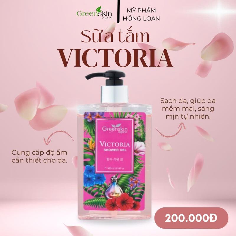 Sữa Tắm Hương Nước Hoa Victoria Shower Gel Greenskin Organic - Mỹ Phẩm Hồng Loan