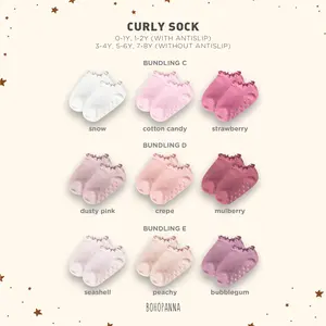 BOHOPANNA - SET OF CURLY SOCK - KAOS KAKI ANAK PEREMPUAN