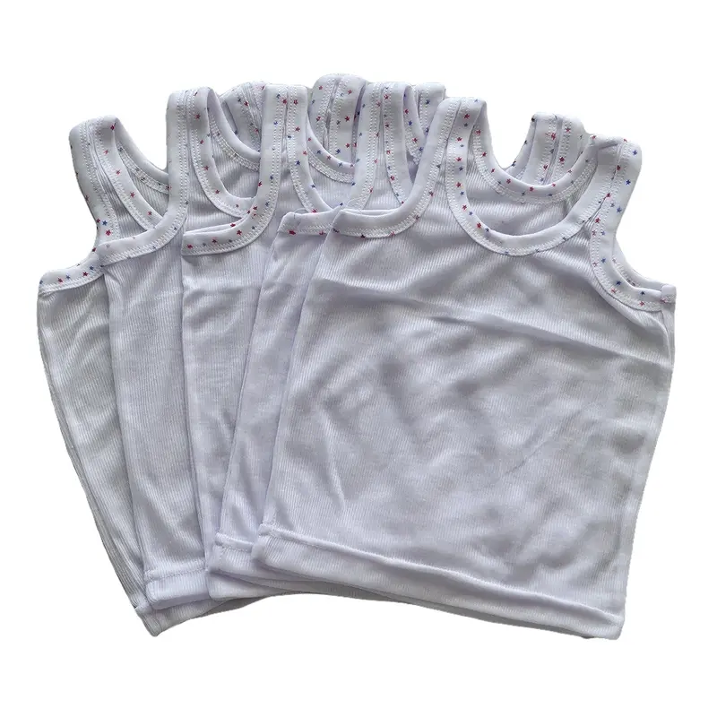 12Pcs dan 6pcs Kaos Dalam Anak Singlet Polos Harian Berwarna Size S,M,L,XL,3L Fashion 7