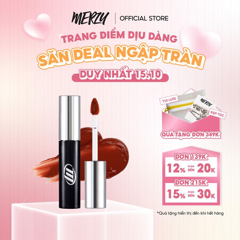[NEW BY AI] Son Môi Kem Lì Trang Điểm Merzy Cyber Mellow Tint 4g