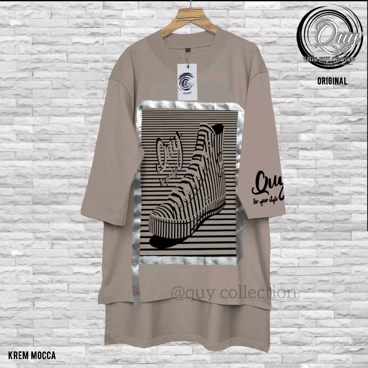 kaos quy oversize original, distro, jumbo