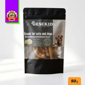 BONELESS CHICKEN FEET 50gr Snack Anjing Kucing 100% Boneless Chicken Feet Camilan Premium untuk Semua Ras dan Usia Snack Sehat Aman dan Nikmat