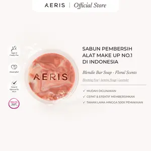 Aeris Beauté Blendie Bar Soap Floral (Lavender, Blooming Rose, & Jasmine Rouge) | Sabun Pembersih Make Up untuk Brush Spons Cepat Efektif Instan Wangi Bunga