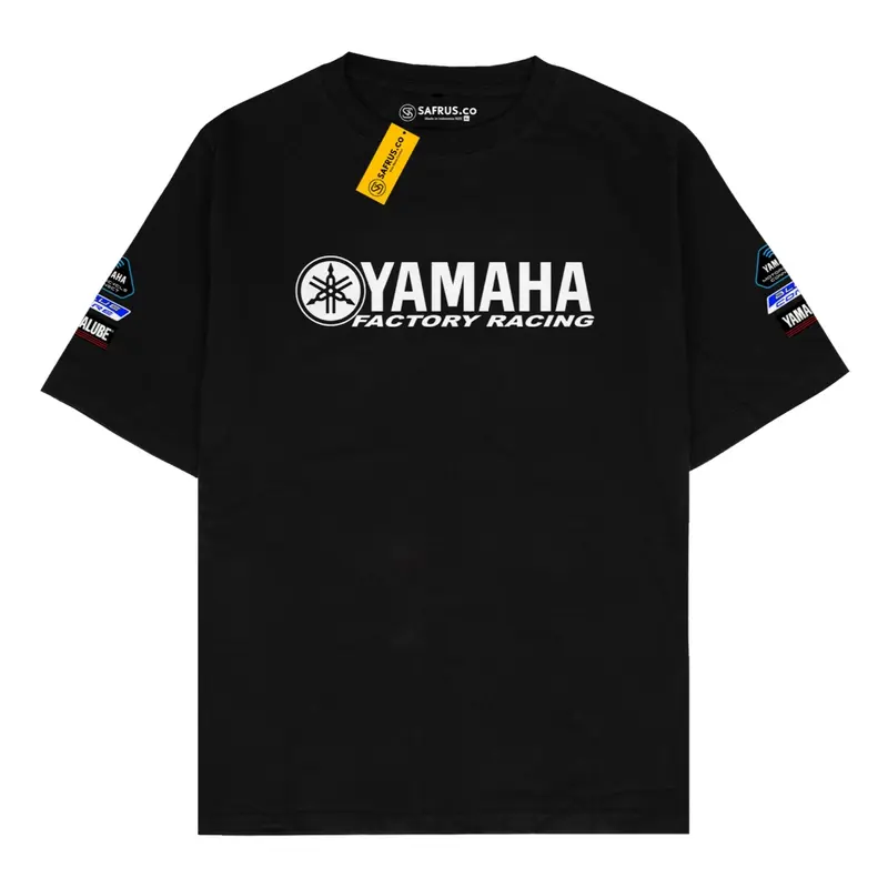 Safrus - Kaos Baju Distro Yamaha Revs Your Heart Factory Racing Connected Blue Core Yamalube Kaos Motor mr1Pakaian Unisex Pria Wanita Termurah Cotton Combed 24s Sablon Digital KSN1 Katun Nyaman 4
