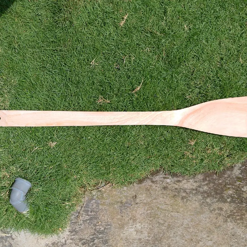 centong cutil bahan kayu mahoni silicone utensils sodet woodpulp tidak transfer panas 6