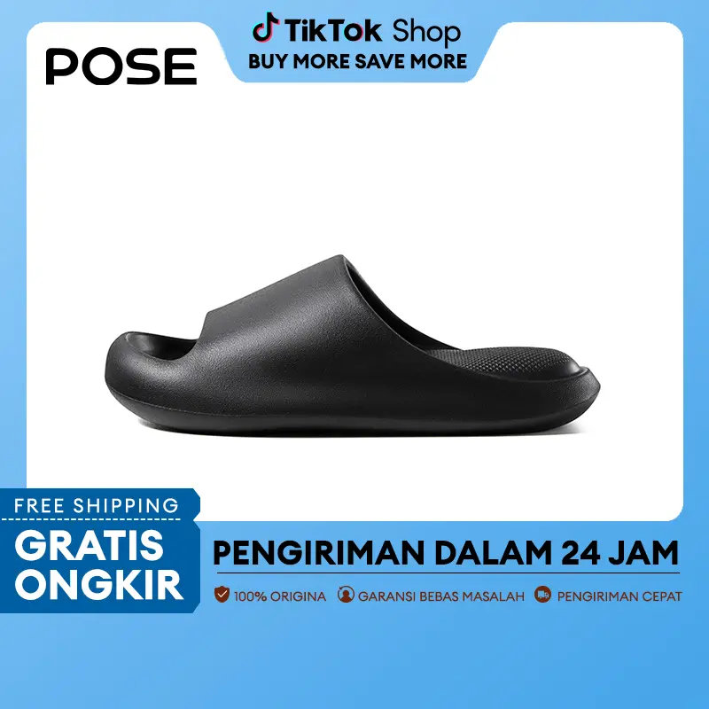 【Live Streaming】【Bebas biaya kirim】POSE Cloud Bounce Cat Paw sandal Anti-selip Nyaman Anti bau Bagian bawah lembut dalam di luar ruangan pria dan wanita pasangan Rumah Serbaguna beraneka warna kualitas 2024 musim panas Gaya panas Shoes PS5819W