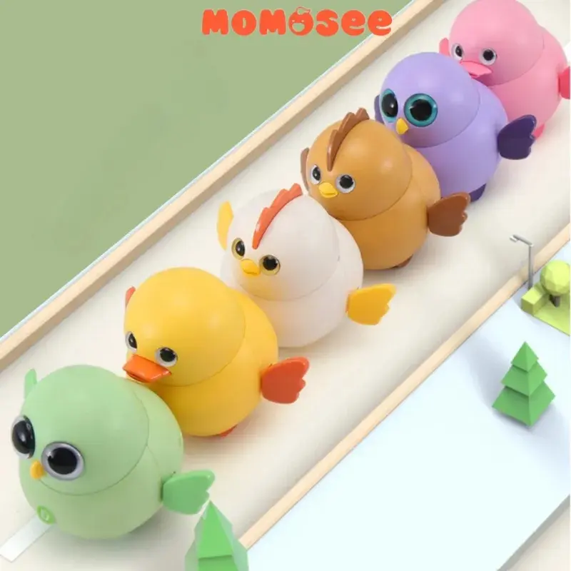 Momosee Mainan Bebek Berjalan Mainan Ayam Magnet Mainan Anak Magnet Mainan Apolo Wooble WJ20