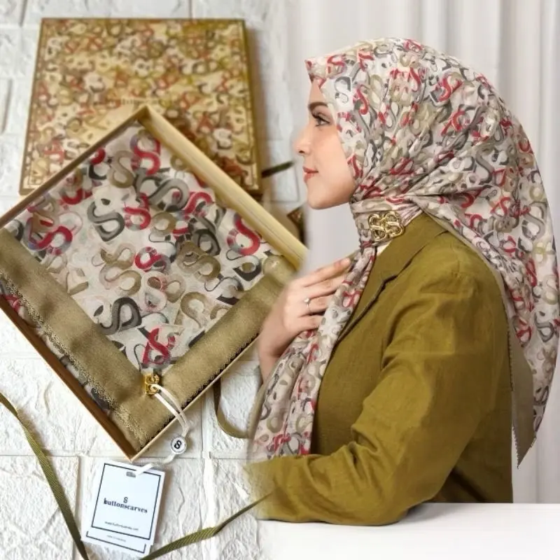Buttonscarves Samla Multicolor Series| Jilbab Voal Mirror Lasercut TitikTiga 0