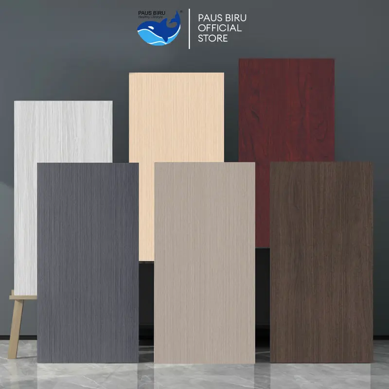 Paus Biru - Wallpaper dinding Vinyl Marble Motif Kayu 30 x 60 cm 0 3cm Stiker Keramik A14 0