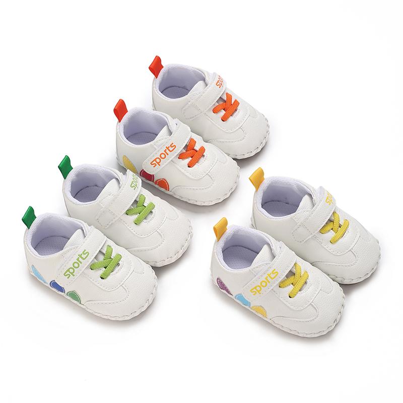 Product Introduction of Baby Shoes Newborn PU Leather Pure White Infant Casual Shoes Classic Boy Girl Patchwork First Walkers Soft Sole Walking 20