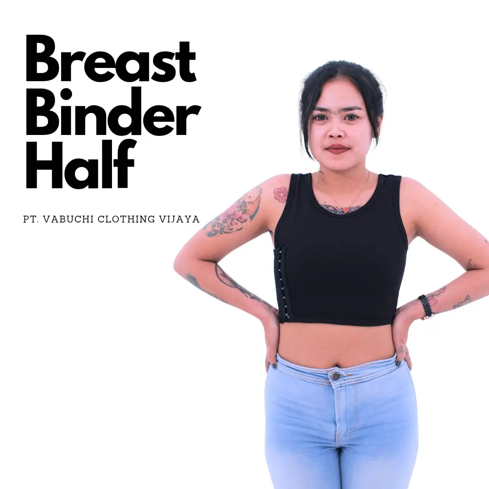 BREAST BINDER HALF MEDIUM MODEL KAITAN |BRA PERATA DADA BAHAN DRYFIT