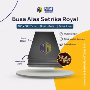 Busa Hitam  Alas Setrika uk 100x50x2 cm Tahan panas anti kempes