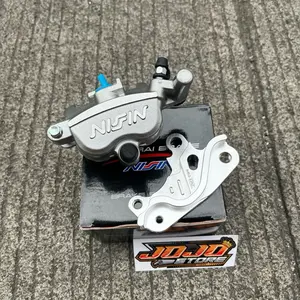 PAKET Kaliper NSN Samurai 2Piston Plus + Breket CNC Mufac PNP Untuk Motor Mio Sporty 5tl & Mio Smile , Soul Karbu Breket ukuran 220mm & 260mm Motorcycle