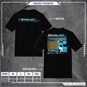 Kaos BROILER SYNDICATE TRUCK AYAM DRIVER MUDA Baju Distro Cotton Pe 24s tebal Bisa Bayar Ditempat (Cod)