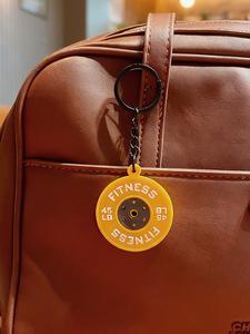 Llavero de Barra Olímpica Nuevo, Serie Fitness Deportivo, Pequeño Accesorio de Entrenamiento, Diseño Gótico Lindo Y2K, Regalo Perfecto para el Día del Maestro