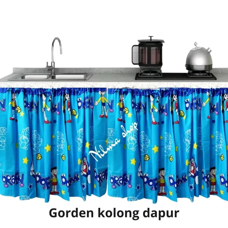 HEMAT 5 PCS KOLONG DAPUR PAKET HEMAT GORDEN KOLONG DAPUR UK 70X100 MURAH Katun Korden Curtain Elegant Dekorasi 5